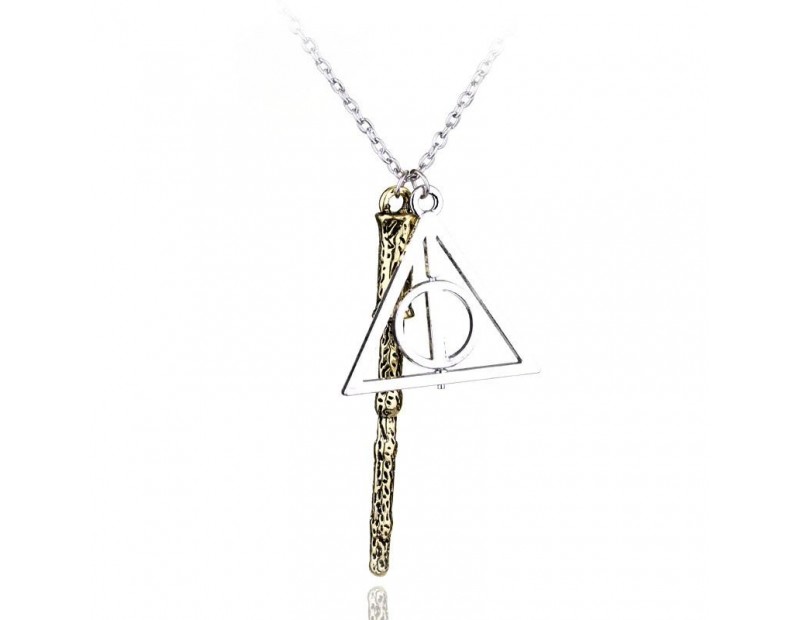 Κρεμαστό Deathly Hallows + Dumbledore's Wand