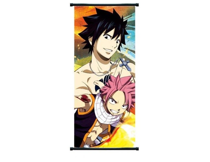 Wall Scroll Natsu + Gray (40x102)