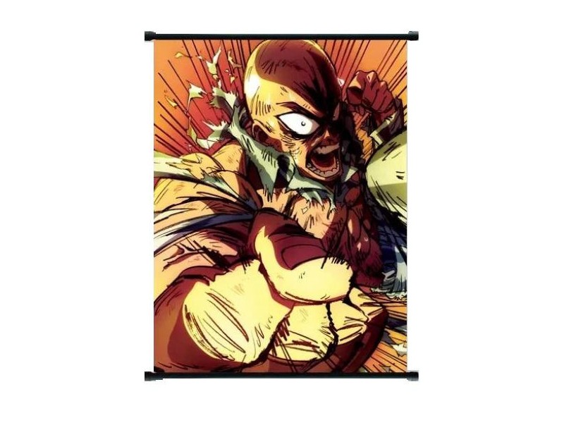 Wall Scroll Saitama Enraged (60x90)