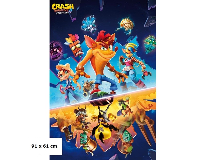 Αφίσα Crash Bandicoot Group (91x61)