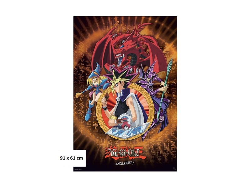Αφίσα Yugi, Slifer & Magicians (91x61)