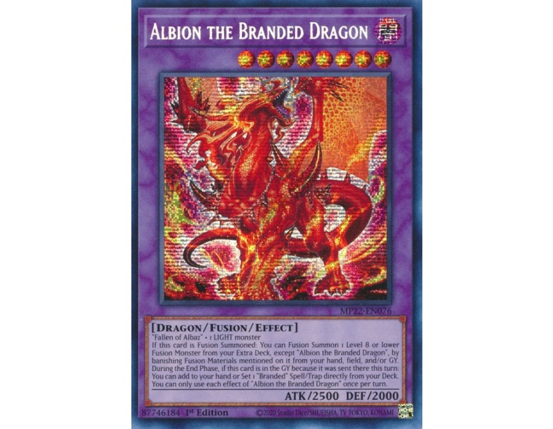 Albion the Branded Dragon (MP22-EN076) - 1st Edition