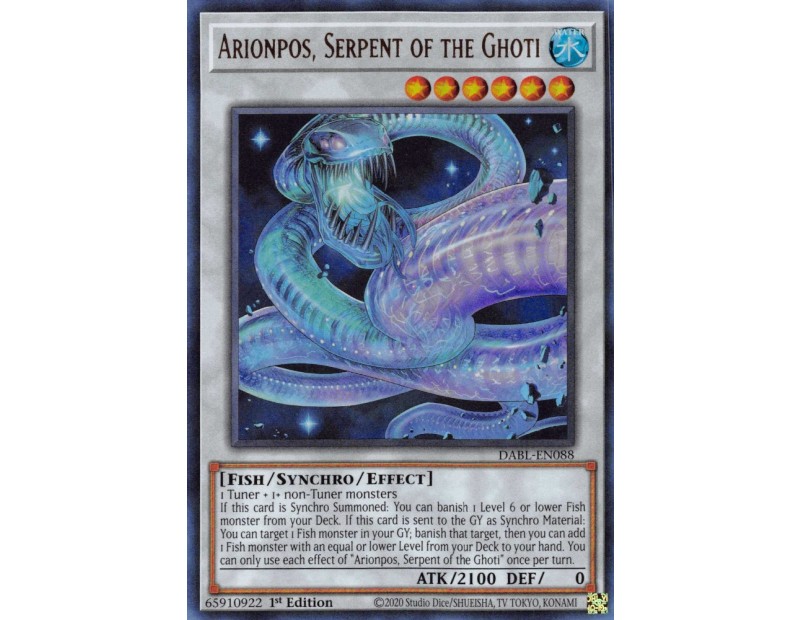 Arionpos, Serpent of the Ghoti (DABL-EN088) - 1st Edition