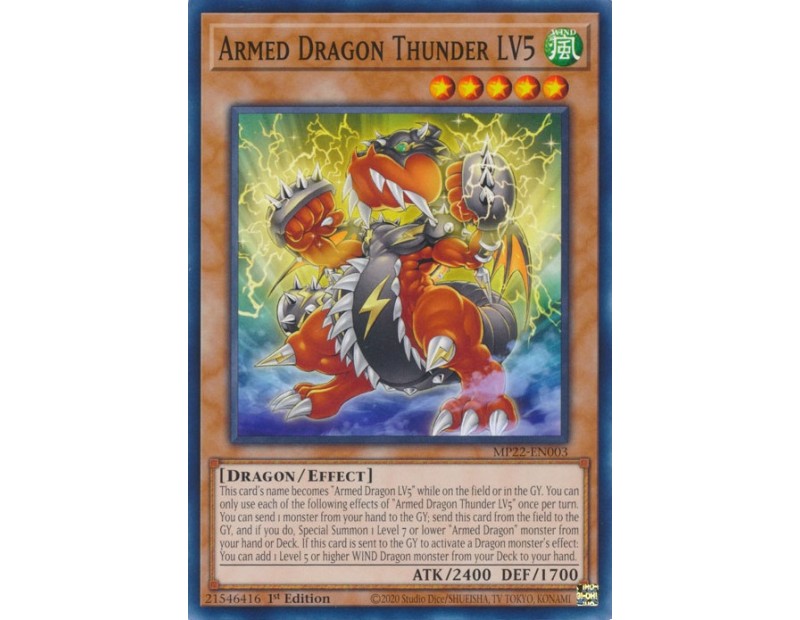 Armed Dragon Thunder LV5 (MP22-EN003) - 1st Edition