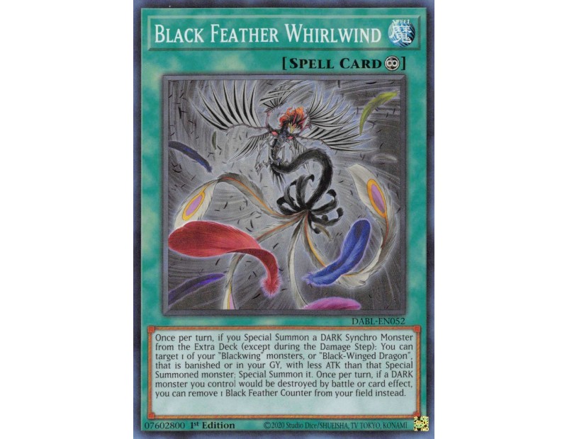 Black Feather Whirlwind (DABL-EN052) - 1st Edition