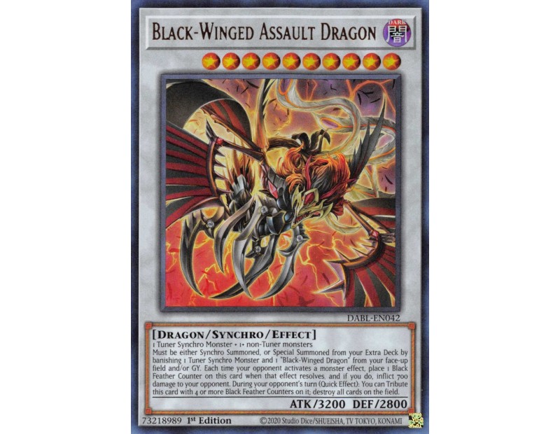 Black-Winged Assault Dragon (DABL-EN042) - 1st Edition