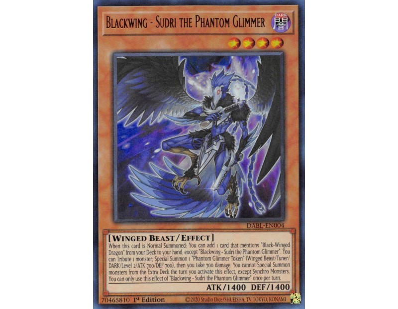 Blackwing - Sudri the Phantom Glimmer (DABL-EN004) - 1st Edition