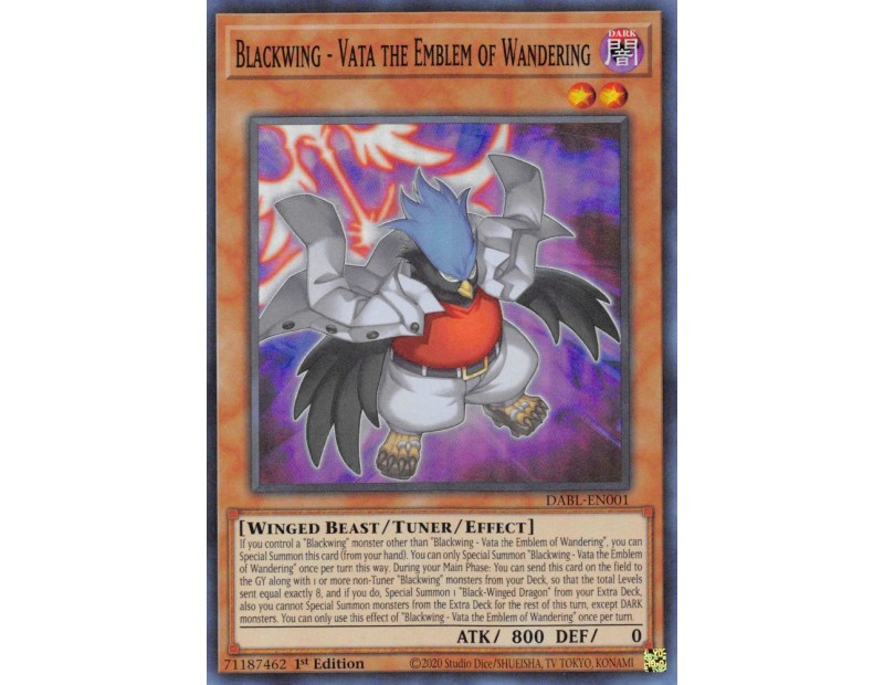 Blackwing - Vata the Emblem of Wandering (DABL-EN001) - 1st Edition