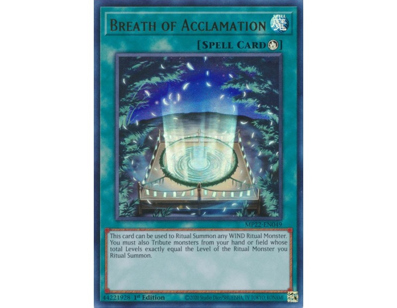 Breath of Acclamation (MP22-EN049) - 1st Edition