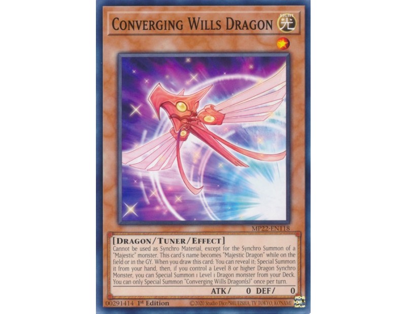 Converging Wills Dragon (MP22-EN118) - 1st Edition