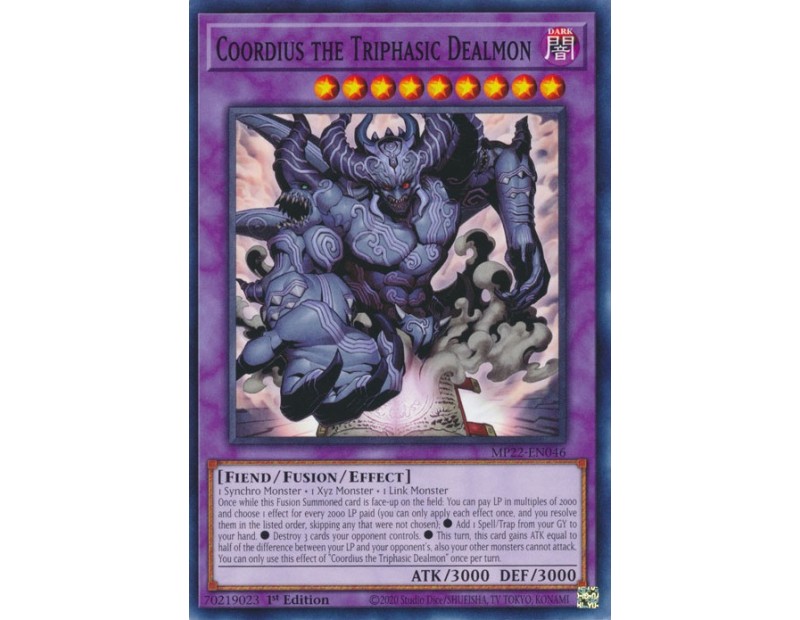 Coordius the Triphasic Dealmon (MP22-EN046) - 1st Edition