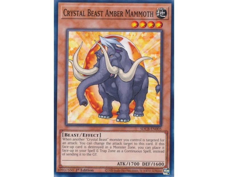 Crystal Beast Amber Mammoth (SDCB-EN005) - 1st Edition