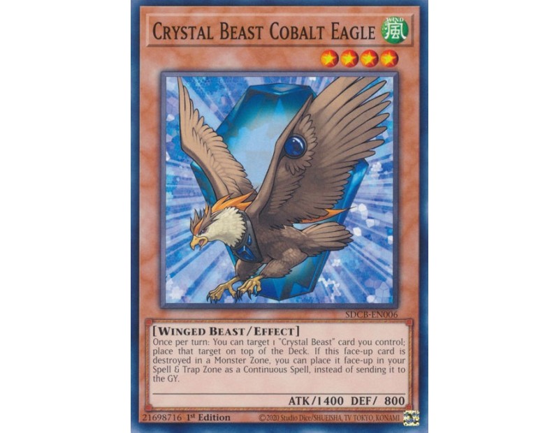 Crystal Beast Cobalt Eagle (SDCB-EN006) - 1st Edition