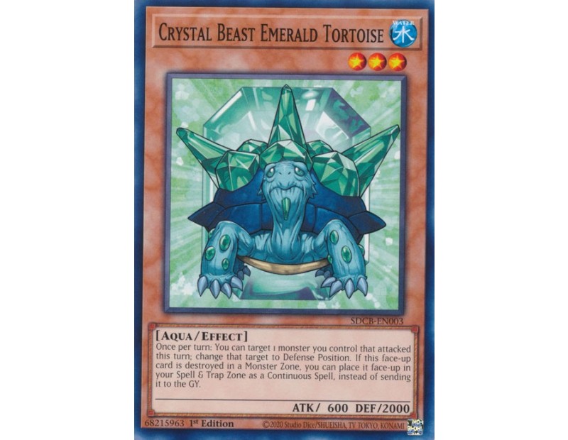 Crystal Beast Emerald Tortoise (SDCB-EN003) - 1st Edition