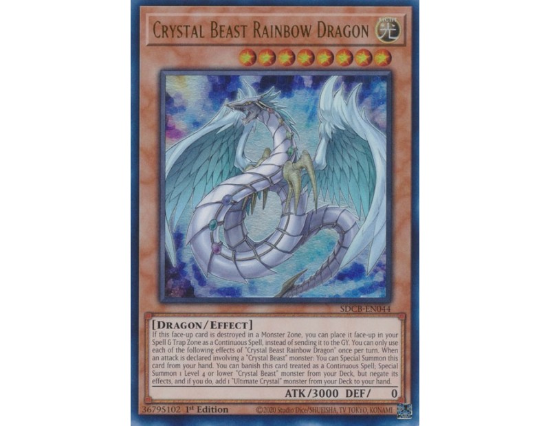 Crystal Beast Rainbow Dragon (SDCB-EN044) - 1st Edition
