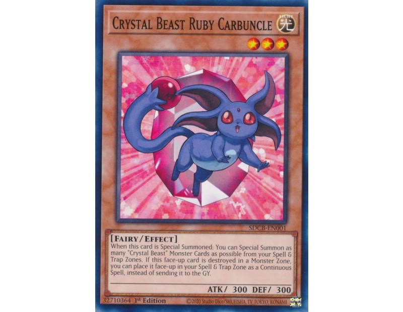 Crystal Beast Ruby Carbuncle (SDCB-EN001) - 1st Edition