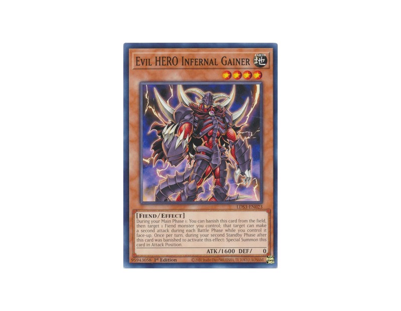 Evil HERO Infernal Gainer (LDS3-EN023) - 1st Edition