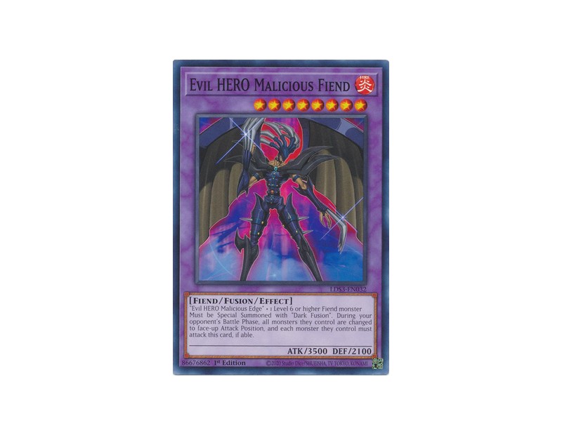 Evil HERO Malicious Fiend (LDS3-EN032) - 1st Edition