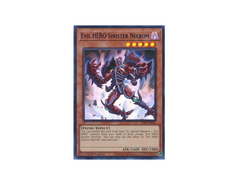 Evil HERO Sinister Necrom (LDS3-EN026) - 1st Edition