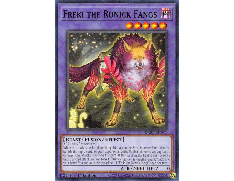 Freki the Runick Fangs (DABL-EN041) - 1st Edition