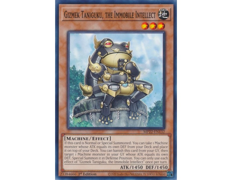 Gizmek Taniguku, the Immobile Intellect (MP22-EN132) - 1st Edition