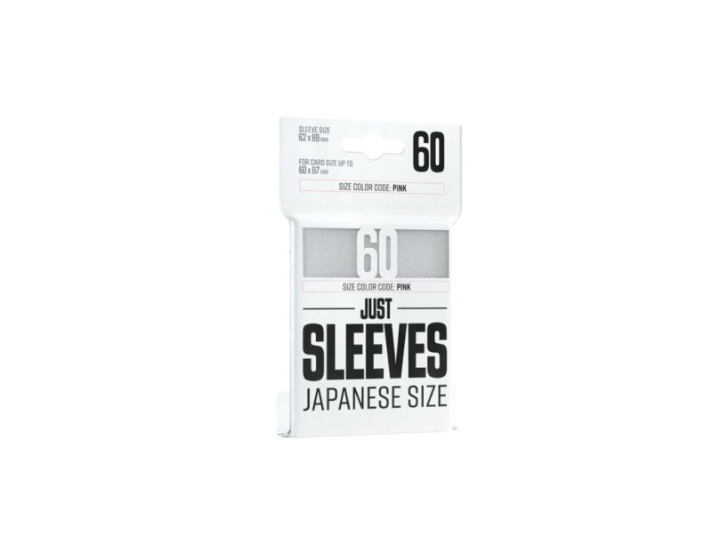 Just Sleeves - Japanese Size White (60 Sleeves)