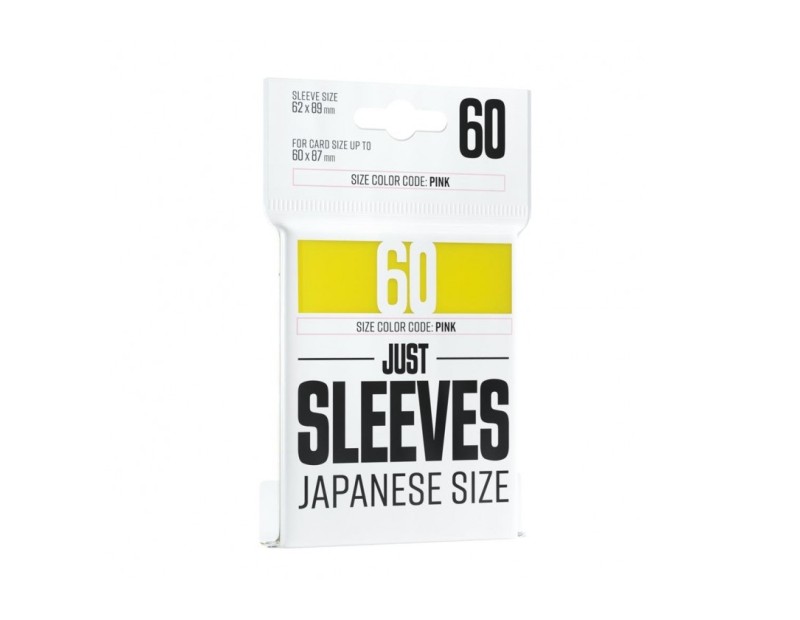 Just Sleeves - Japanese Size Yellow (60 Sleeves)