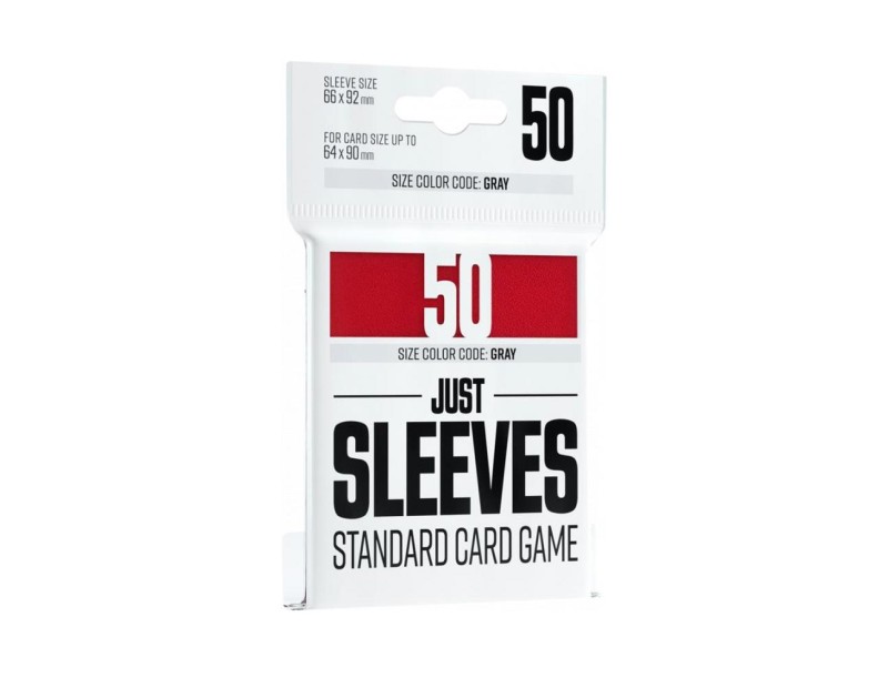 Just Sleeves - Standard Size Red (50 Sleeves)