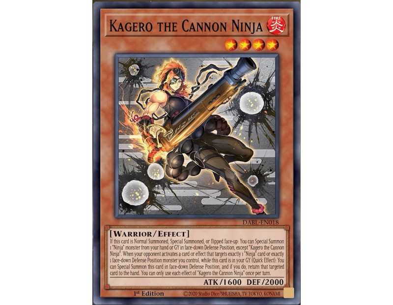 Kagero the Cannon Ninja (DABL-EN018) - 1st Edition
