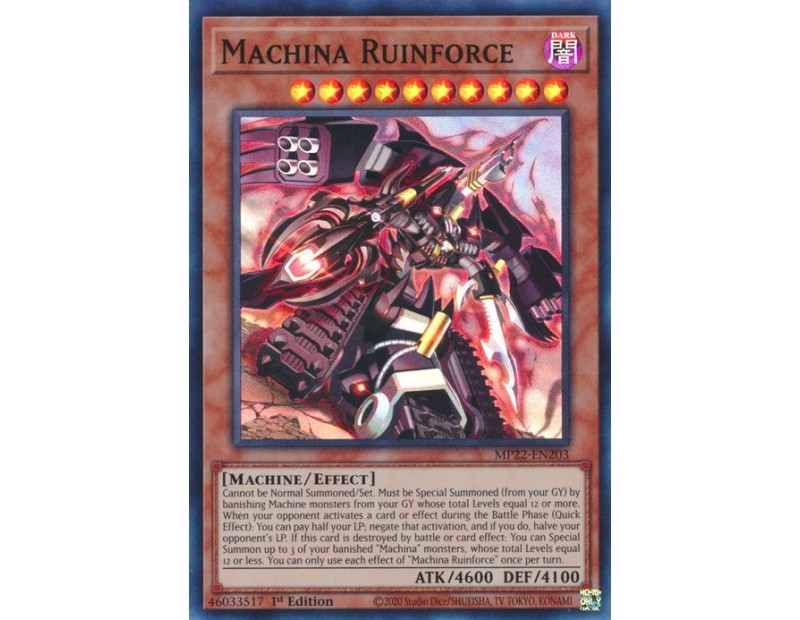 Machina Ruinforce (MP22-EN203) - 1st Edition
