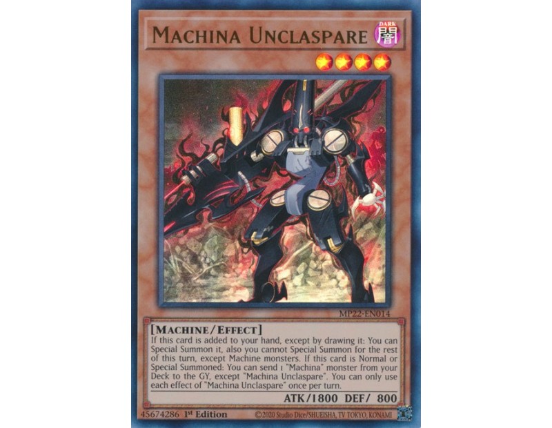 Machina Unclaspare (MP22-EN014) - 1st Edition