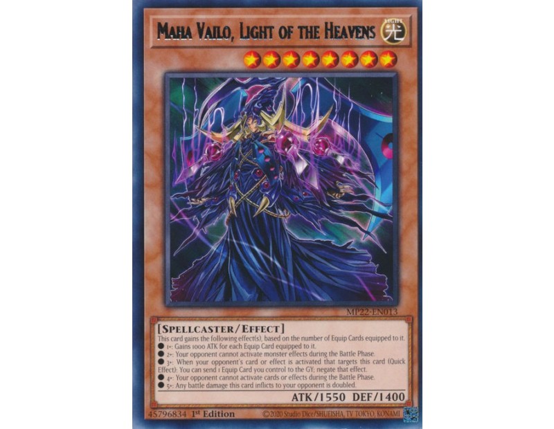 Maha Vailo, Light of the Heavens (MP22-EN013) - 1st Edition