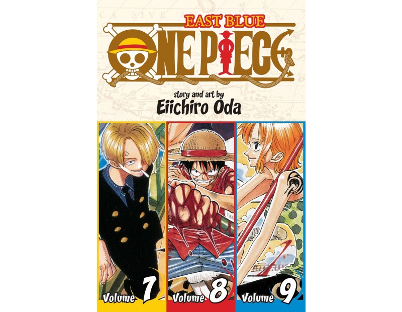 Manga One Piece Τόμοι 7, 8 & 9 (English)