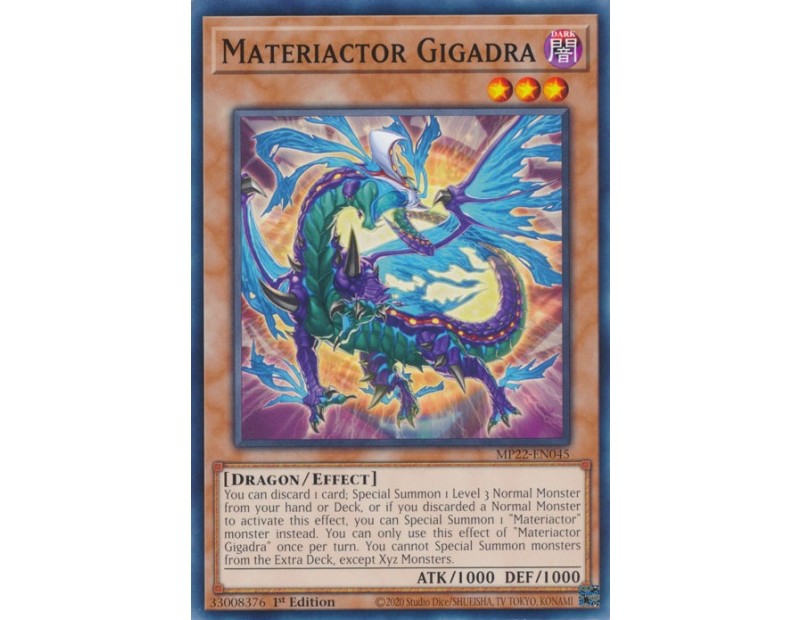 Materiactor Gigadra (MP22-EN045) - 1st Edition