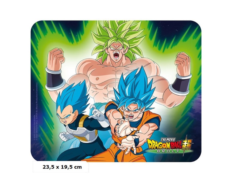 Mousepad Broly vs Goku & Vegeta (Flexible)