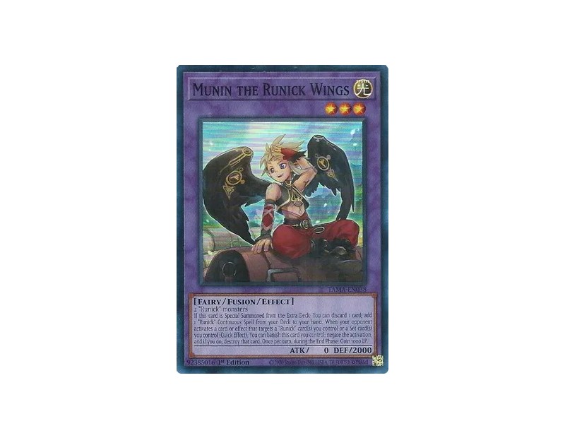 Munin the Runick Wings (TAMA-EN038) - 1st Edition