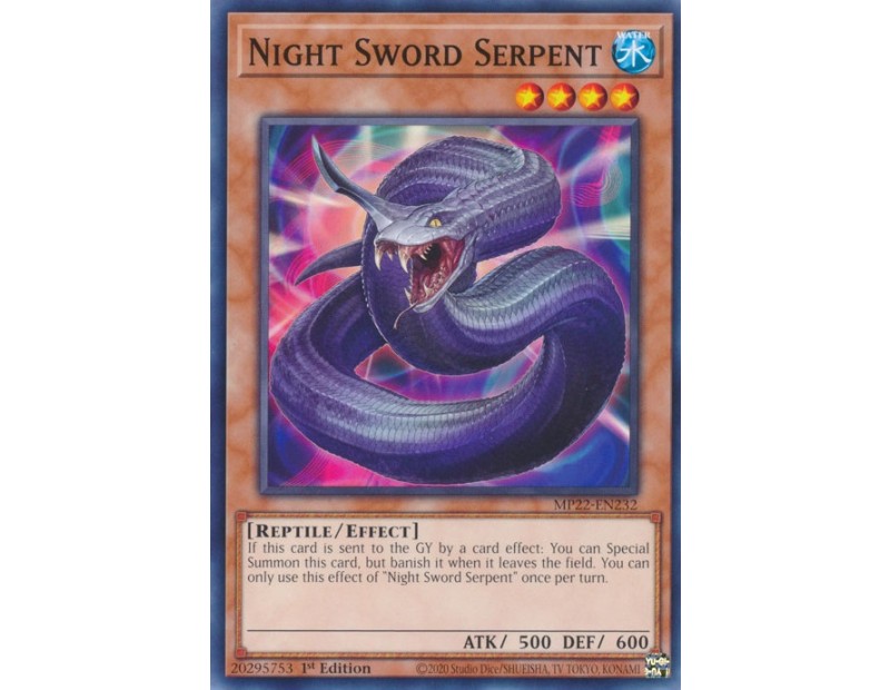 Night Sword Serpent (MP22-EN232) - 1st Edition