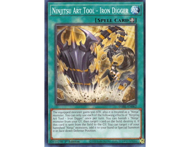 Ninjitsu Art Tool - Iron Digger (DABL-EN062) - 1st Edition