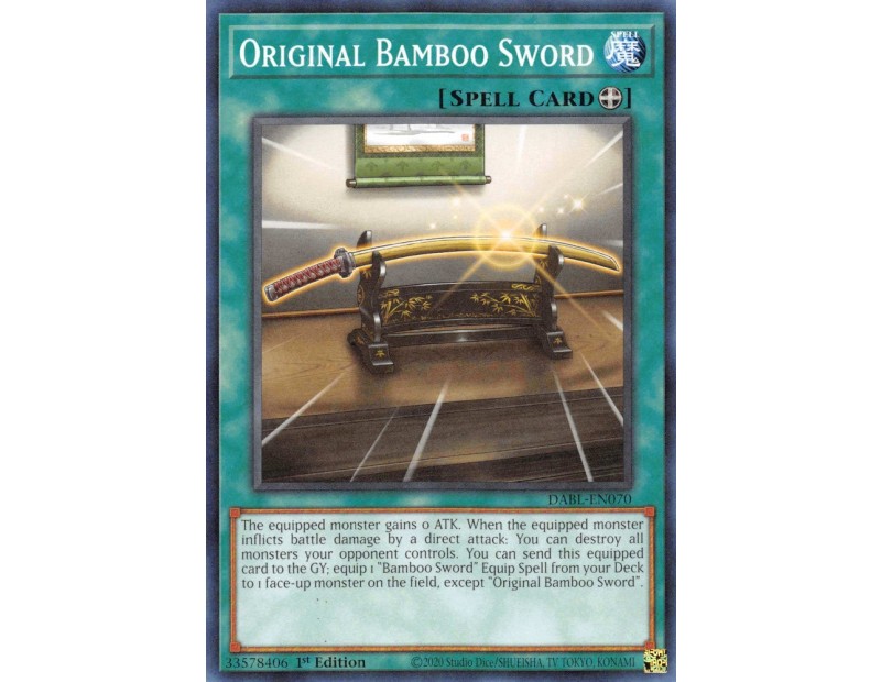 Original Bamboo Sword (DABL-EN070) - 1st Edition