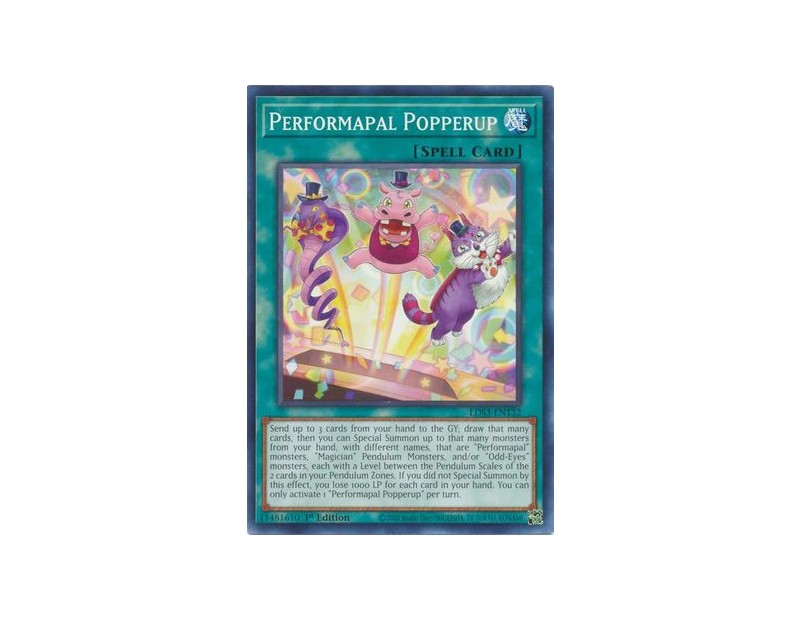 Performapal Popperup (LDS3-EN132) - 1st Edition