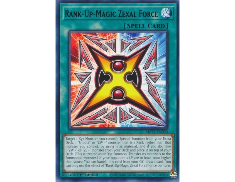 Rank-Up-Magic Zexal Force (MP22-EN090) - 1st Edition