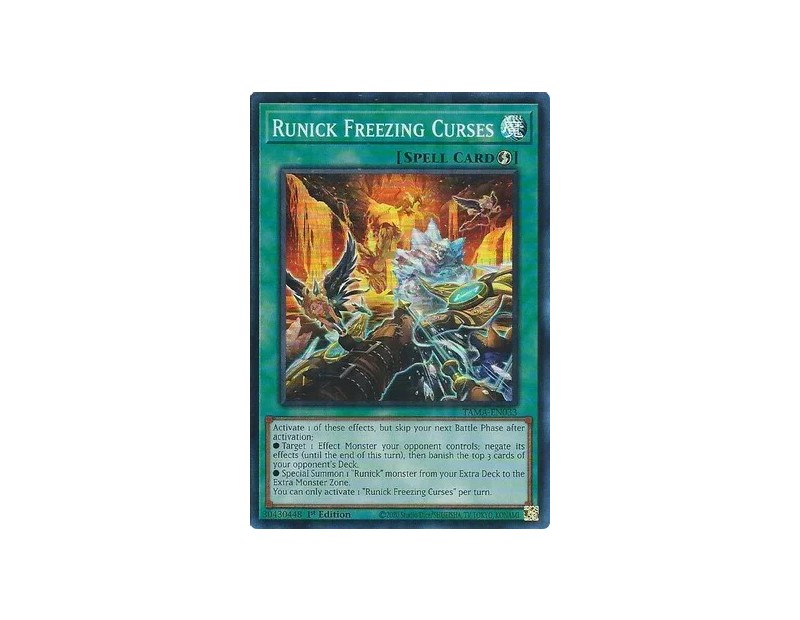 Runick Freezing Curses (TAMA-EN033) - 1st Edition