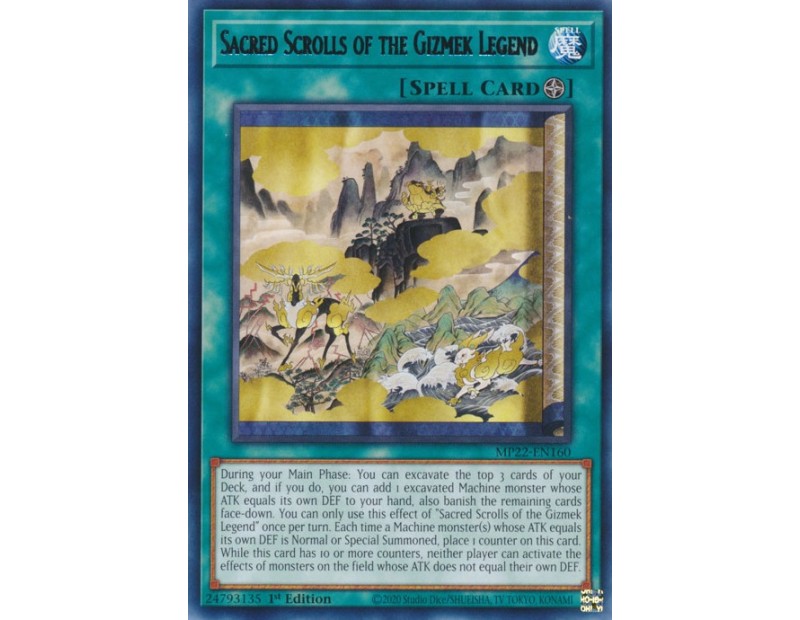 Sacred Scrolls of the Gizmek Legend (MP22-EN160) - 1st Edition