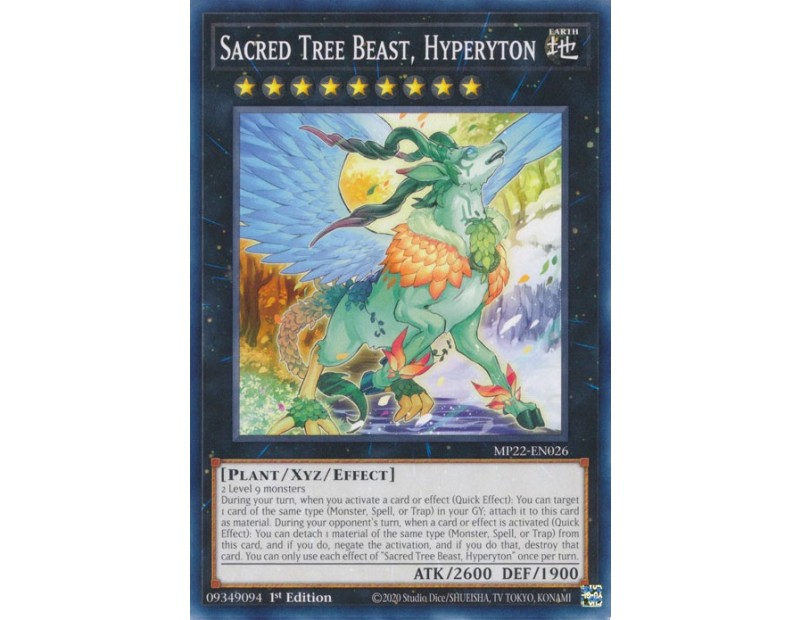 Sacred Tree Beast, Hyperyton (MP22-EN026) - 1st Edition