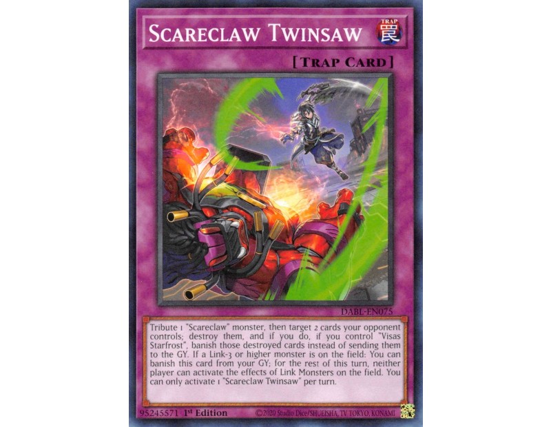 Scareclaw Twinsaw (DABL-EN075) - 1st Edition