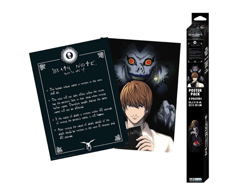 Σετ Αφίσες Light & Death Note (52x38)