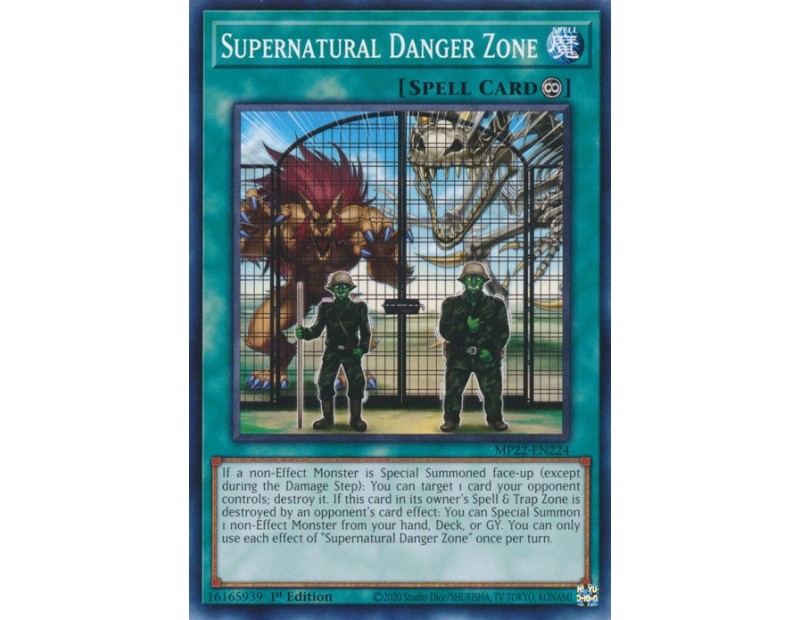 Supernatural Danger Zone (MP22-EN224) - 1st Edition