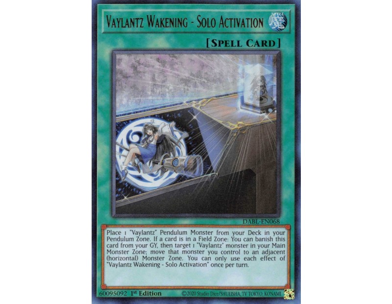 Vaylantz Wakening - Solo Activation (DABL-EN068) - 1st Edition