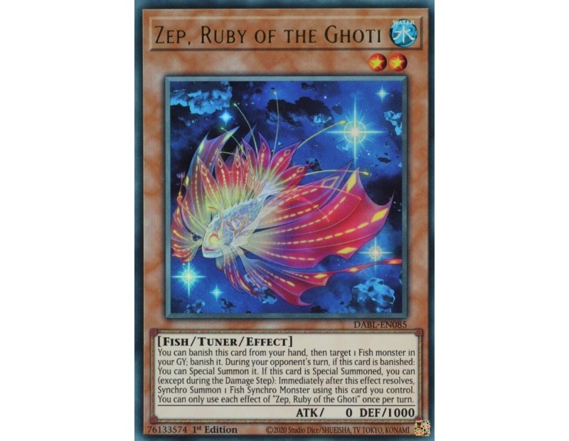 Zep, Ruby of the Ghoti (DABL-EN085) - 1st Edition