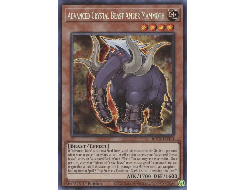 Advanced Crystal Beast Amber Mammoth (BLCR-EN014) - 1st Edition